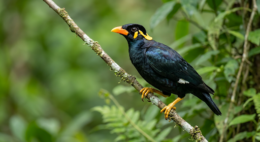 Tiong emas <br>Common hill myna <br> <i>Gracula religiosa</i>